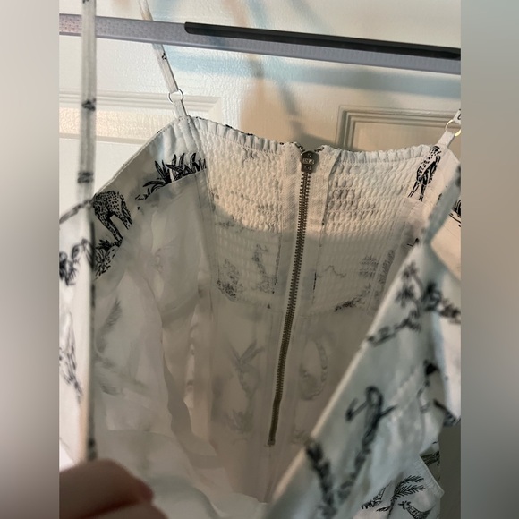 Banana Republic linen blend safari print dress w/ pockets - Picture 9 of 9